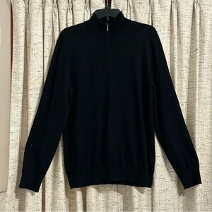 Charles Tyrwhitt Men's Extra Fine Merino Wool Quarter Zip Sweater - Medium